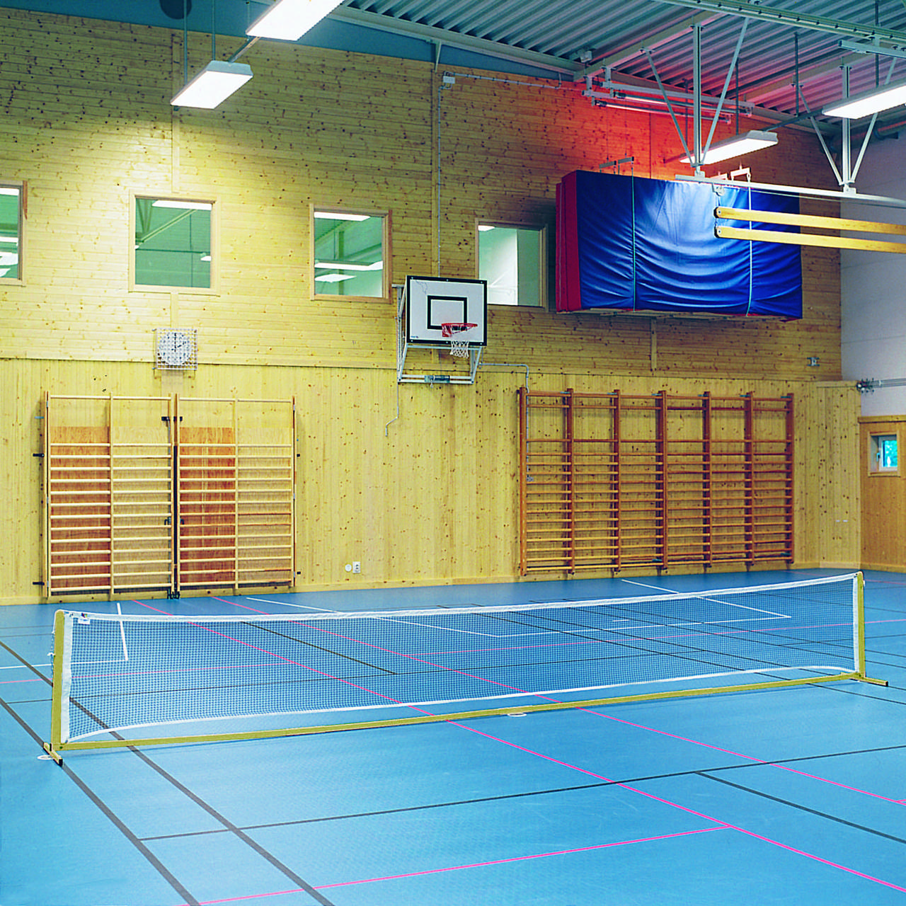 Minitennisstolpar m golvskena