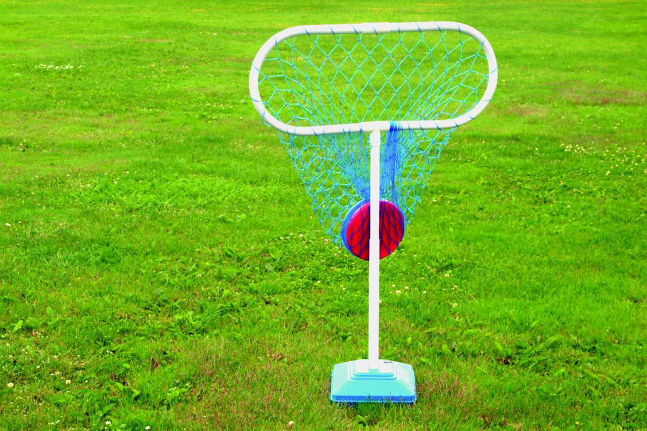 Frisbeemål i plast med fot