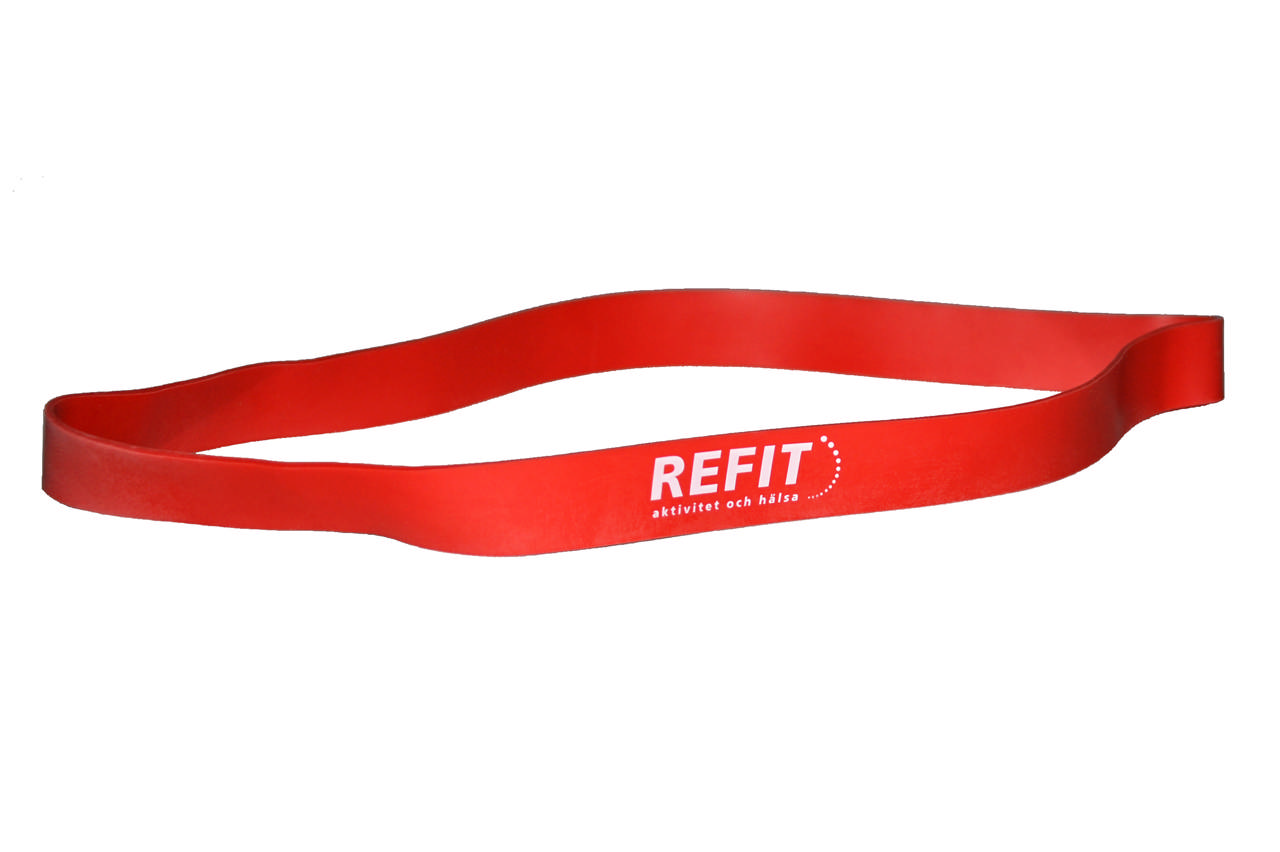 Aerobicband lätt 18 mm RÖD