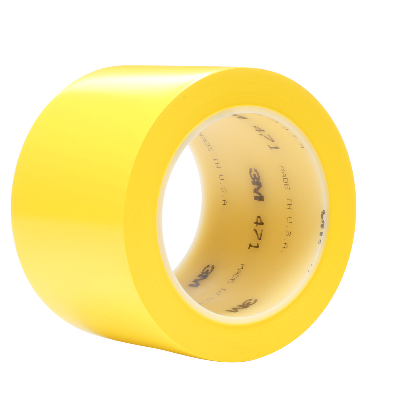 Linjetejp vinyl 50 mm x 33 M, rulle, Gul