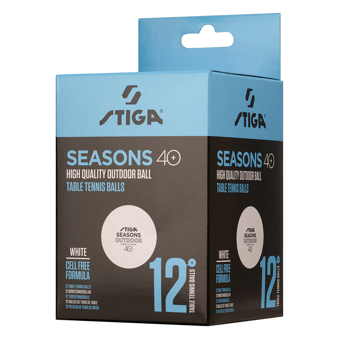 Bordtennisboll STIGA Seasons Outdoor, 12-p
