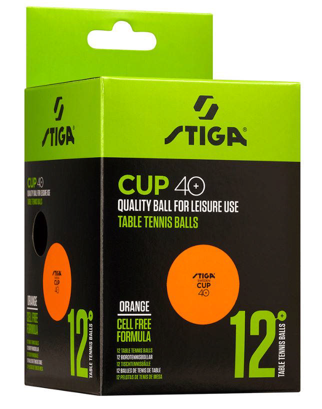 Bordtennisbollar STIGA Cup Orange - 12-pack