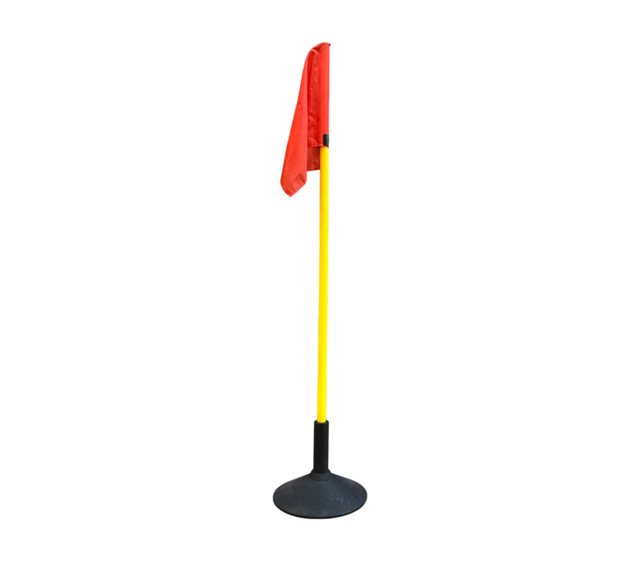 Fristående hörnstolpe med flagga